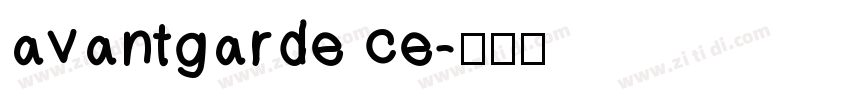 avantgarde ce字体转换